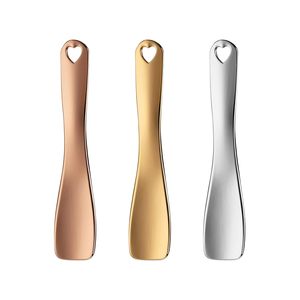 Metal Stainless Steel Facial <b>Mask</b> Body Skincare <b>Gold</b> Mini Makeup Spatula Scoop Cosmetic Spoon Cosmetic Spatula for <b>Face</b> Cream - Product Image 1