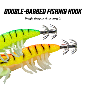 Pesca explosión anzuelo Calamar sepia señuelo luminoso <span class=keywords><strong>pulpo</strong></span> agua salada calamar Jig Metal Camarón cebo calamar Jigs 1,5 - Product Image 5