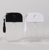 Flacon pulvérisateur en plastique ABS PETG de 38 ml et 50 ml, pulvérisateur à fine brume PP, flacon portable pour cosmétiques, parfum, alcool, désinfectant pour les mains
