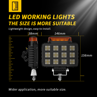 Luz de Advertencia LED Ovalada para Montacargas DXZ, Multimodo, Todoterreno, 5.7 Pulgadas, 9-36V, 6500 Lúmenes, 40W, Modelo 57C-FS-F48, Actualización Retrofit