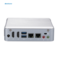 Qotom Factory 6 USB Dual Lan Core I3 i5 i7 PC All In One Gaming Desktop Mini Computer PC con soporte VESA