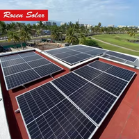 ROSEN Solaire Bifacial TOPCon Panneaux Solaires Demi-Cellules Module Pv 600w
