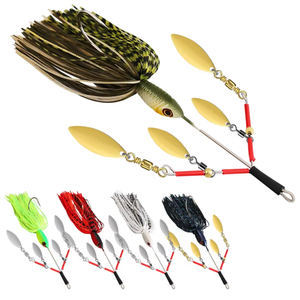 Nuovo Arrivo TGD: Esca da Pesca 27g 13cm con Gonna a Barba, Esca con Paillettes, Buzzbait, Wobbler, Chatter per Football Jig Blades Pesca - Product Image 1