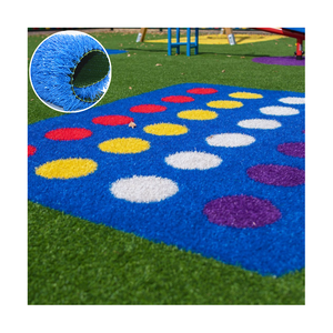 Alfombra de <span class=keywords><strong>color</strong></span> de hierba arcoíris de hierba <span class=keywords><strong>artificial</strong></span> colorida a precio barato de fábrica para patio de recreo de jardín de infantes - Product Image 5