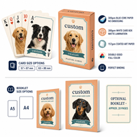Cartes à Jouer Personnalisées pour Fête Canine de Quartier avec Livret Souvenir Optionnel