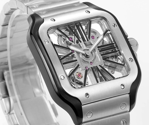 Montre mécanique automatique élégante et tendance, cadran entièrement ajouré, bracelet détachable rapide et remplaçable, boîtier en acier inoxydable - Product Image 6