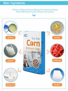 6パッドコーンリムーバー健康管理工場40% Salicylic Acid Natural Herbal Foot Care Foot Corn Plaster Pads - Product Image 5