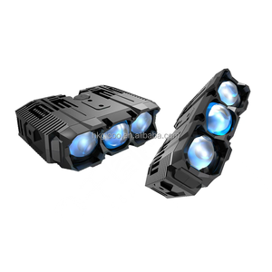 Faro auxiliar LED de 200W de alta potencia con 3 lentes, luces de rejilla LED para coches y motocicletas - Product Image 2
