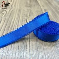 Vente en gros de bretelles de soutien-gorge élastiques brillantes double face en polyamide coloré de 23 mm, dentelle élastique picot pour lingerie