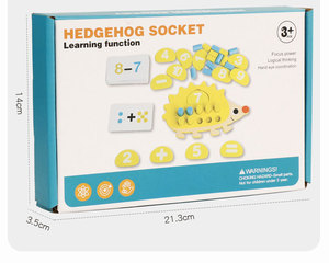 Nouveau jouet Montessori en bois hérisson 2026 : Blocs de construction 3D numérotés de 1 à 10 pour l'apprentissage des nombres et la logique mathématique, jouets éducatifs pour enfants - Product Image 6