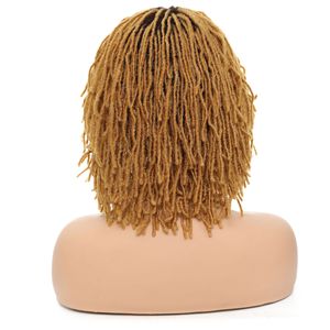 Perruque de Cosplay Courte Bob Dreadlocks au Crochet, Bouclée Crépu Afro Tressée, Synthétique Sans Colle pour Femmes Noires Usage Quotidien - Product Image 2