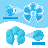 Packs froids de thérapie mammaire de nouveau style, pack de gel glacé, coussinets d'allaitement coussinet de gel mammaire apaisant chaud et froid pour maman qui allaite