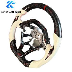 Volante de Fibra de Carbono Forjado Personalizado para <span class=keywords><strong>Honda</strong></span> CRV HR-V Civic 11th Type <span class=keywords><strong>R</strong></span> FL5 SI Acura Integra 2016 2017 <span class=keywords><strong>2022</strong></span> 2023 - Product Image 3