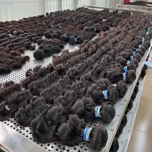 KBL Grosir Bundel Rambut Brasil Produk Rambut Perawan Brasil, Jual Panas Gelombang Longgar Bundel Rambut Manusia Virgin