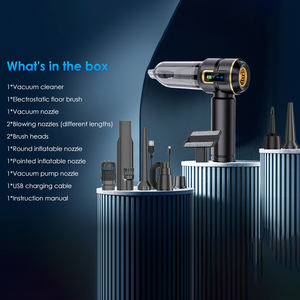 Mini Aspirateur de Voiture Sans Fil à Forte Aspiration, Aspirateur de Voiture Portable sans Cordon Alimenté par Batterie avec Souffleur d'Air - Product Image 6