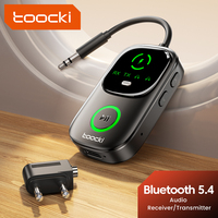 Transmisor Inalámbrico 2 en 1 de Largo Alcance Toocki BT-05 de 10M con Convertidor de Cable de Audio para Automóvil para una Transmisión Perfecta
