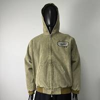 Veste de haute qualité avec broderie patchwork effet délavé à l'acide