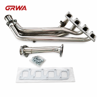 Collecteur d'échappement GRWA en promotion pour Nissan 240SX KA24DE S13 1991-1994, en acier inoxydable SS201 poli miroir, 1,25 mm