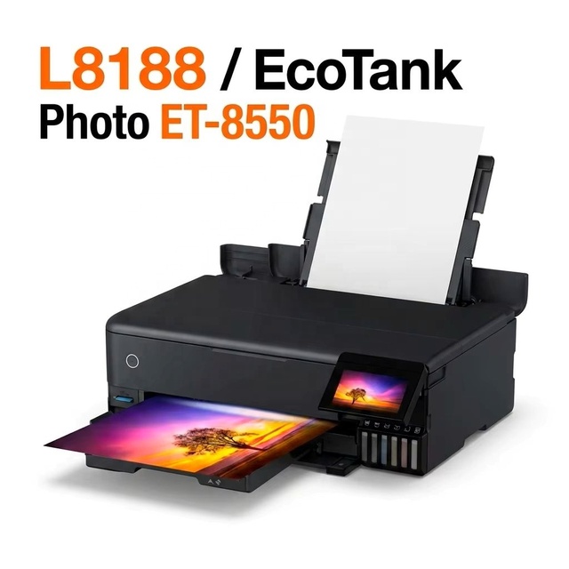 100% Brand New A3 EcoTank L8180 L8188 Printer A3+ All-in-one ET-8550 Photo Printer for 6 Colors InkTank with XP600 Print Head