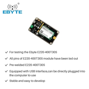 บอร์ดทดสอบโมดูลไร้สาย Lora รุ่น Ebyte E220-400TBL-01 รองรับการส่งข้อมูลหลายช่องทางผ่านพอร์ต USB ด้วยเทคโนโลยี Lora Spread Spectrum - Product Image 3