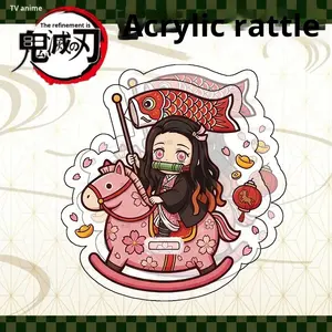 Decoración de Caballito de Madera de Acrílico de Demon Slayer con Nueve <span class=keywords><strong>Pilares</strong></span>, Daki, Tanjiro, Tomioka, Giyu, para Año Nuevo - Product Image 6