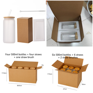 Vaso Transparente <span class=keywords><strong>de</strong></span> 20oz/16oz con Tapa <span class=keywords><strong>de</strong></span> Bambú y Pajita <span class=keywords><strong>para</strong></span> Margarita, Café Helado, Té, Refresco, Whisky, <span class=keywords><strong>Agua</strong></span> y Cerveza - Apto <span class=keywords><strong>para</strong></span> Lavavajillas - Product Image 3