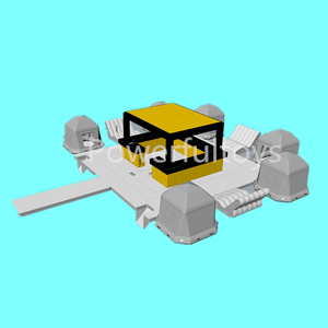 Plataforma <span class=keywords><strong>Flotante</strong></span> Inflable <span class=keywords><strong>de</strong></span> PVC <span class=keywords><strong>de</strong></span> 3x3m con Toldo y Carpas Bana para Fiestas - Product Image 2
