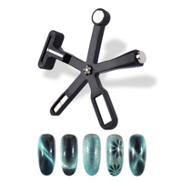 Aimant en forme de croix 6 en 1 pour ongles 3D, outil professionnel, aimant œil de chat pour Nail Art DIY, nouveauté