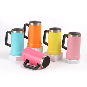 Cách điện bia <span class=keywords><strong>Stein</strong></span> 24oz thép không gỉ đôi tường bia cốc khổng lồ thanh drinkware kim loại bia cup - Product Image 1