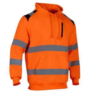 เสื้อฮู้ดคุณภาพสูง 100% โพลีเอสเตอร์ แบบสะท้อนแสงสำหรับงานความปลอดภัย ราคาขายส่ง - Product Image 2