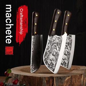 Couteau à découper à la viande fait à la main de 7.5 pouces couteau à découper à motif de tigre couteau de cuisine en bois gaine de couteau à découper - Product Image 6