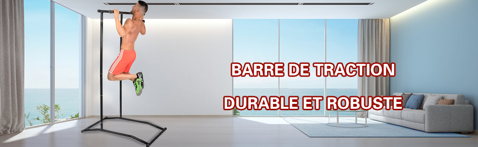 Barre de traction, barre d'immersion, Station de Fitness à domicile amovible, Calisthenics