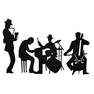 Art mural 3D en <span class=keywords><strong>métal</strong></span> <span class=keywords><strong>Décoration</strong></span> <span class=keywords><strong>murale</strong></span> <span class=keywords><strong>musique</strong></span> en <span class=keywords><strong>métal</strong></span> <span class=keywords><strong>Décoration</strong></span> <span class=keywords><strong>murale</strong></span> guitare et jazz pour suspension de salon - Product Image 1