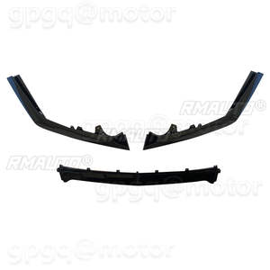 Juego de 3 Piezas de Repuesto para el Parachoques Delantero Estilo GT500 para Ford Mustang 14-21, Spoiler Delantero, Negro Mate, Negro Brillante AMMP - Product Image 3