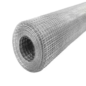 16 Gauge Electro Galvanizado Quadrado Furo Soldado Malha Rolls Malha De Arame De Ferro Soldado 1x 1/2 "Para Cerca De Pecuária