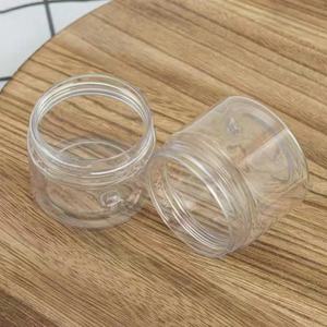 Conteneurs cosmétiques vides en gros, 4 oz, 6 oz, 8 oz, 10 oz, 12 oz, 16 oz, pots en plastique transparent à large ouverture avec couvercle en aluminium doré ou argenté - Product Image 5
