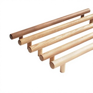 Juego de tiradores y pomos de madera para muebles, diseño moderno, hechos a mano, ligeros, para puertas, entrada, cocina, decoración duradera para interiores - Product Image 6