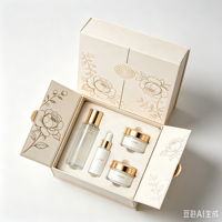 Boîte d'emballage rigide écologique personnalisée magnétique de luxe pour parfums, cosmétiques et bougies, impression UV dorée avec insert, échantillon gratuit