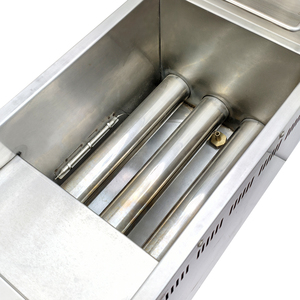 <span class=keywords><strong>Friteuse</strong></span> à gaz commerciale monocylindre en acier inoxydable Poêle à poulet frit de grande capacité <span class=keywords><strong>pour</strong></span> comptoir État neuf - Product Image 4