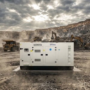 เครื่องกำเนิดไฟฟ้าแบบเงียบ Perkins ขนาด 500kva 600kva 650kva 750kva  แบบสามเฟส 400kw 480kw 520kw 600kw  3 เฟส 50hz - Product Image 2