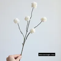 Oferta Especial: Bola de Crisantemo Artificial con 5 Cabezas de Diente de León para Decoración de Bodas y Hogar