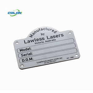 Laser Etched Sign Stainless Steel Plaque Aluminum Engrave Nameplate with Backing Adhesive - Product Image 4