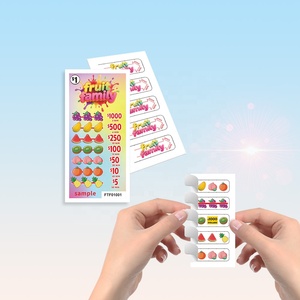 Design gratuit, style américain, cartes de <span class=keywords><strong>bingo</strong></span> écologiques à onglet à tirer, facile à décoller, prix instantané à gagner - Product Image 1