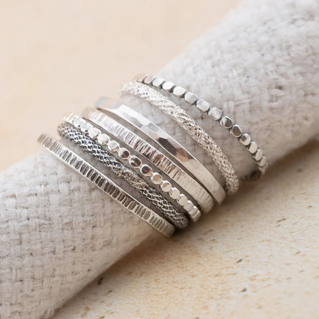 Jewelry Rings S925 Sterling Silver Trendy Stackable Minimalist Luxury Custom Wholesale Fashion Statement Rings for Women Custom
