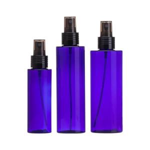 Flacon pulvérisateur fin en PET bleu 100 200 250 ml avec tête de pression noire pour toner et brume rafraîchissante hydratante pour le visage - Product Image 6