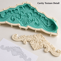 Moule de décoration de porte en résine Tietuo + noyau en silicone PU C296-G5, détail de relief fin, spécialiste des moules en PU