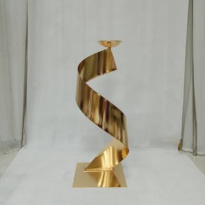 IFG Bruiloft Tafeldecoratie Gouden Spiralen Bloemenbal Standhouder Decoratie - Product Image 2