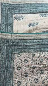 Premium Trending Design 100% Cotton BlockPrint <b>Quilted</b> Luxury Oversized <b>Throw</b> Blanket Soft <b>Bed</b> Coverlet CottonFabric Dressmaking - Product Image 4