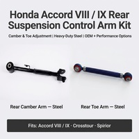 Bras de suspension arrière réglable pour réglage de la camber et de la toe, avec silentbloc en acier forgé, pour Honda Accord 8ème et 9ème génération, Crosstour, Spirior, vente en gros directe usine