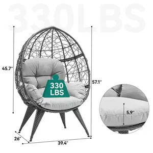 OEM ODM Garden Egg Chair for Outdoor Use
